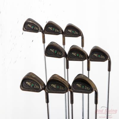 Ping Eye 2 Beryllium Copper Iron Set 3-PW SW Ping ZZ Lite Steel Stiff Right Handed Green Dot +1/4"