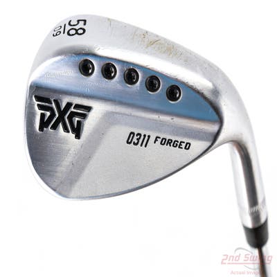 PXG 0311 Forged Chrome Wedge Lob LW 58° 9 Deg Bounce Nippon NS Pro Modus 3 125 Wdg Steel Wedge Flex Right Handed 35.25in
