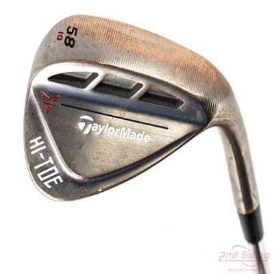 TaylorMade HI-TOE RAW Wedge Lob LW 58° 10 Deg Bounce Dynamic Gold Tour Issue S400 Steel Stiff Right Handed 35.0in