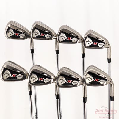 Callaway 2013 X Hot Iron Set 3-PW Dynamic Gold SL X100 Steel X-Stiff Right Handed +1/2"
