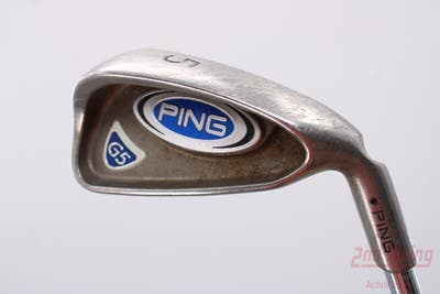 Ping G5 Single Iron 5 Iron Stock Steel Shaft Steel Stiff Right Handed Black Dot 38.25in