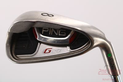 Ping G20 Single Iron 8 Iron Ping CFS Steel Stiff Right Handed Green Dot 37.5in