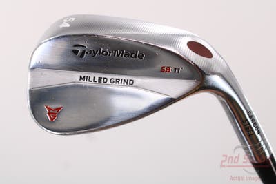 TaylorMade Milled Grind Satin Chrome Wedge Sand SW 54° 11 Deg Bounce True Temper Dynamic Gold Steel Wedge Flex Right Handed 35.5in