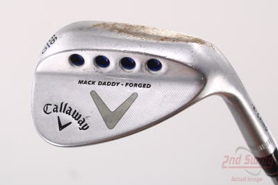 Callaway Mack Daddy Forged Chrome Wedge Sand SW 56° 10 Deg Bounce R Grind Dynamic Gold Tour Issue S200 Steel Stiff Right Handed 35.25in
