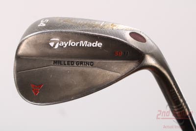 TaylorMade Milled Grind Black Wedge Sand SW 54° 11 Deg Bounce True Temper Dynamic Gold Steel Wedge Flex Right Handed 35.5in