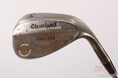 Cleveland 2012 588 Raw Tour Grind Wedge Sand SW 54° 12 Deg Bounce Dynamic Gold Tour Issue S400 Steel Stiff Right Handed 35.5in