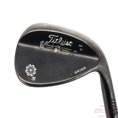 Titleist Vokey SM5 Raw Black Wedge Lob LW 58° 11 Deg Bounce K Grind Titleist SM5 BV Steel Wedge Flex Right Handed 35.5in