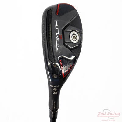 TaylorMade Stealth 2 Plus Rescue Hybrid 4 Hybrid 22° Mitsubishi Kai'li Red 85 Graphite Stiff Left Handed 40.0in