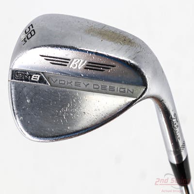 Titleist Vokey SM8 Tour Chrome Wedge Lob LW 58° 8 Deg Bounce M Grind Titleist Vokey BV Steel Wedge Flex Right Handed 35.0in