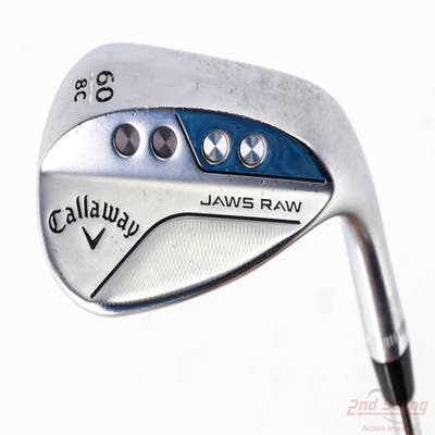 Callaway Jaws Raw Chrome Wedge Lob LW 60° 8 Deg Bounce C Grind Dynamic Gold Spinner TI Steel Wedge Flex Right Handed 35.0in