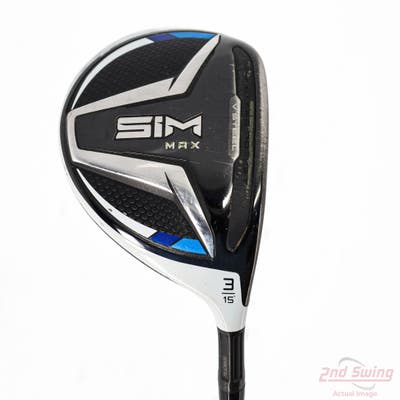TaylorMade SIM MAX Fairway Wood 3 Wood 3W 15° Fujikura Ventus Blue 5 FW Graphite Regular Right Handed 40.5in