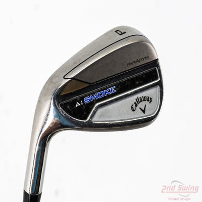 Callaway Paradym Ai Smoke Single Iron Pitching Wedge PW True Temper Elevate MPH 95 Steel Stiff Left Handed 35.75in
