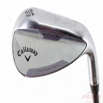 Callaway Opus Platinum Chrome Wedge Sand SW 54° 10 Deg Bounce Z Grind Dynamic Gold Mid 115 Gunmetal Steel Wedge Flex Right Handed 35.25in