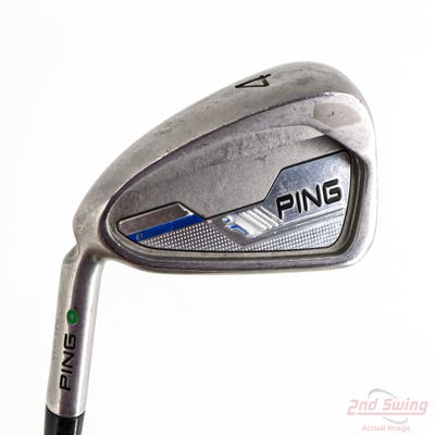 Ping 2015 i Single Iron 4 Iron FST KBS Tour C-Taper Lite 110 Steel Stiff Left Handed Green Dot 38.75in