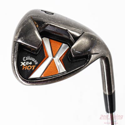 Callaway X-24 Hot Single Iron Pitching Wedge PW Stock Steel Shaft Steel Uniflex Right Handed 35.5in