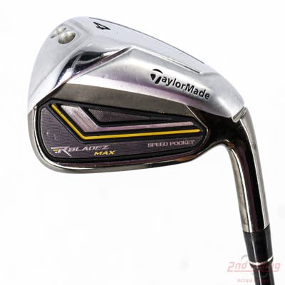 TaylorMade Rocketbladez Max Single Iron 4 Iron TM RBZ Matrix Ozik Program 55 Graphite Regular Right Handed 39.5in