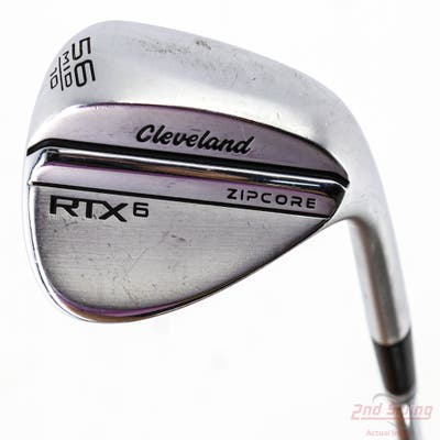 Cleveland RTX 6 ZipCore Tour Satin Wedge Sand SW 56° 10 Deg Bounce Mid Dynamic Gold Spinner TI Steel Wedge Flex Right Handed 35.5in