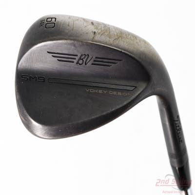 Titleist Vokey SM9 Jet Black Wedge Lob LW 60° 14 Deg Bounce K Grind Titleist Vokey BV Steel Wedge Flex Right Handed 35.0in