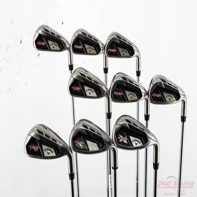 Callaway Razr X Iron Set 4-PW GW SW Stock Steel Shaft Steel Uniflex Right Handed STD