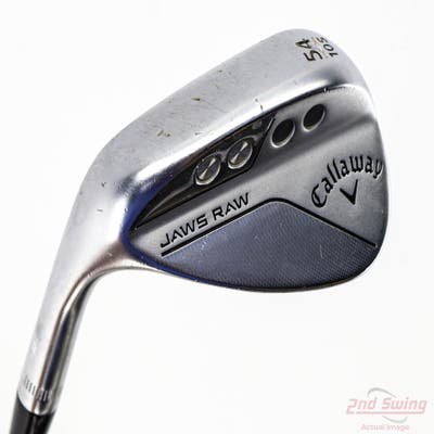 Callaway Jaws Raw Chrome Wedge Sand SW 54° 10 Deg Bounce S Grind Dynamic Gold Spinner TI Steel Wedge Flex Left Handed 35.0in