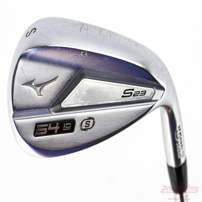 Mizuno S23 Satin Chrome Wedge Sand SW 54° 10 Deg Bounce S Grind FST KBS Hi-Rev 2.0 115 Steel Wedge Flex Right Handed 35.25in