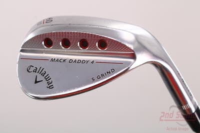 Callaway Mack Daddy 4 Chrome Wedge Lob LW 60° 10 Deg Bounce S Grind Dynamic Gold Tour Issue S200 Steel Wedge Flex Right Handed 35.0in