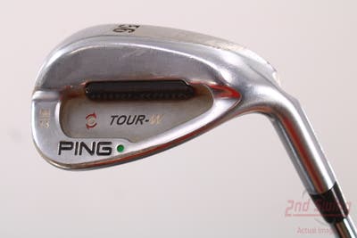 Ping Tour-W Brushed Silver Wedge Sand SW 56° 14 Deg Bounce Ping AWT Steel Wedge Flex Right Handed Green Dot 35.5in