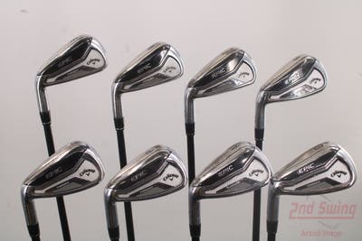 Callaway EPIC Forged Iron Set 5-PW AW GW Mitsubishi Tensei AV Silver 60 Graphite Regular Left Handed 38.75in