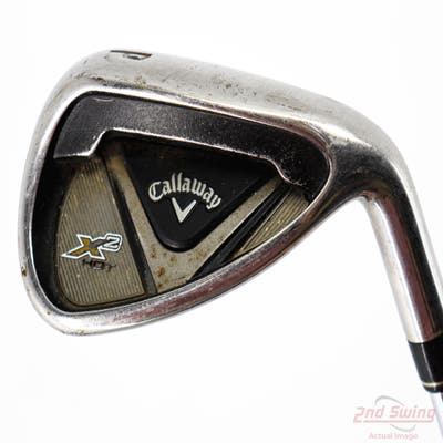 Callaway X2 Hot Single Iron Pitching Wedge PW Stock Steel Shaft Steel Stiff Right Handed 35.75in