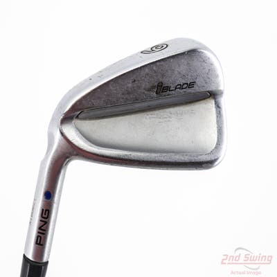 Ping iBlade Single Iron 6 Iron FST KBS C-Taper 130 Steel X-Stiff Left Handed Blue Dot 38.25in