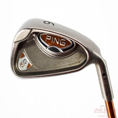 Ping G10 Single Iron 6 Iron Ping TFC 129I Graphite Regular Right Handed Black Dot 37.5in