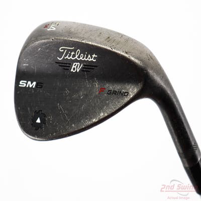 Titleist Vokey SM6 Jet Black Wedge Sand SW 54° 14 Deg Bounce F Grind SM6 BV Steel Wedge Flex Right Handed 35.0in