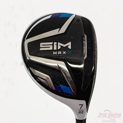 TaylorMade SIM MAX-D Fairway Wood 7 Wood 7W 22° Stock Graphite Shaft Graphite Senior Right Handed 42.5in