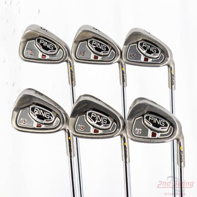 Ping i15 Iron Set 5-PW Ping AWT Steel Stiff Right Handed Yellow Dot +1/4"