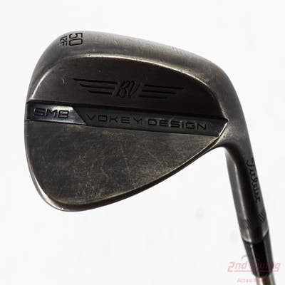 Titleist Vokey SM8 Jet Black Wedge Gap GW 50° 12 Deg Bounce F Grind Aerotech SteelFiber i95 Graphite Stiff Right Handed 35.75in