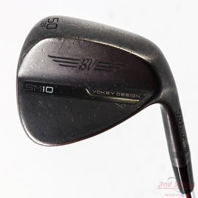 Titleist Vokey SM10 Jet Black Wedge Gap GW 50° 12 Deg Bounce F Grind True Temper Dynamic Gold 105 Steel Wedge Flex Right Handed 35.5in