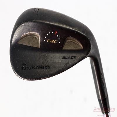 TaylorMade Rac Black Wedge Gap GW 52° 8 Deg Bounce TM Royal Precision Rifle Steel Steel Wedge Flex Right Handed 34.0in