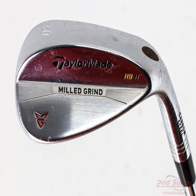 TaylorMade Milled Grind Satin Chrome Wedge Lob LW 60° 11 Deg Bounce HB True Temper Dynamic Gold Steel Wedge Flex Right Handed 35.0in