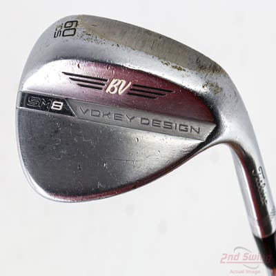 Titleist Vokey SM8 Tour Chrome Wedge Lob LW 60° 10 Deg Bounce S Grind Titleist Vokey BV Steel Wedge Flex Right Handed 35.25in