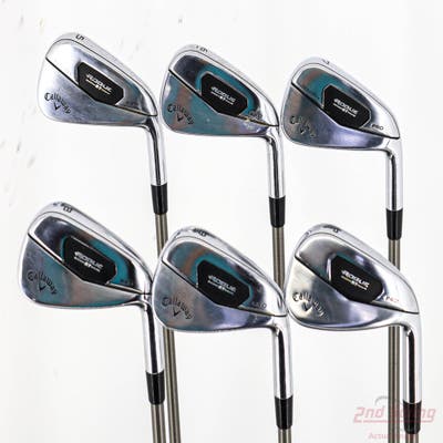 Callaway Rogue ST Pro Iron Set 5-PW Aerotech SteelFiber fc80 Graphite Regular Right Handed -1/2"