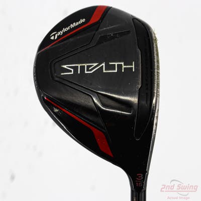 TaylorMade Stealth Fairway Wood 3 Wood 3W 15° TM Fujikura Ventus Red 5 Graphite Regular Right Handed 43.5in
