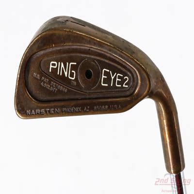 Ping Eye 2 Beryllium Copper Single Iron 1 Iron Stock Steel Shaft Steel Stiff Right Handed Black Dot 40.75in