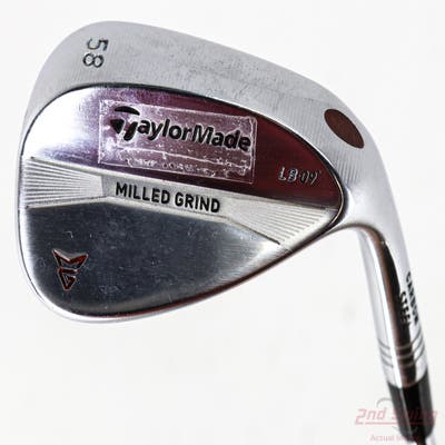 TaylorMade Milled Grind Satin Chrome Wedge Lob LW 58° 9 Deg Bounce LB True Temper Dynamic Gold AMT X100 Steel X-Stiff Right Handed 35.5in