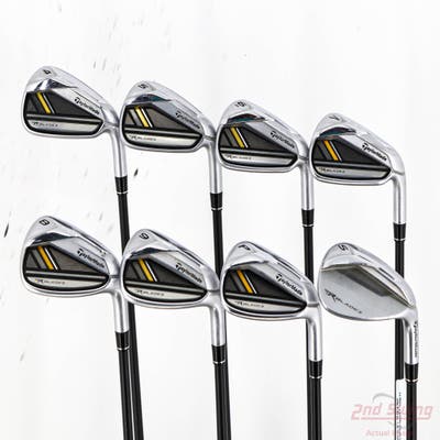 TaylorMade Rocketbladez Iron Set 4-PW SW TM Matrix RocketFuel 65 Graphite Stiff Right Handed STD