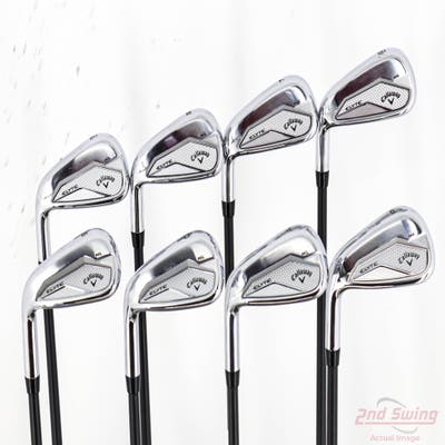 Callaway Elyte HL Iron Set 7-PW AW GW SW Project X Cypher 2.0 50 Graphite Regular Left Handed +1/4"