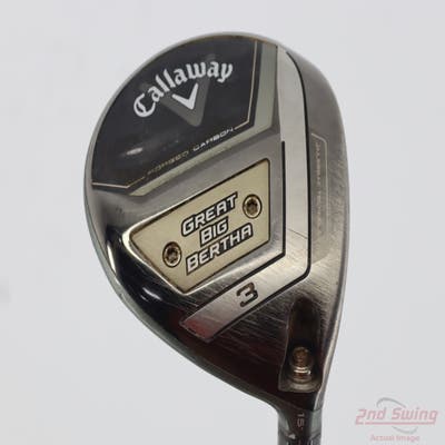 Callaway Great Big Bertha 23 Fairway Wood 3 Wood 3W 15° UST Mamiya Helium Black Nanocore 6 Graphite Regular Right Handed 43.25in