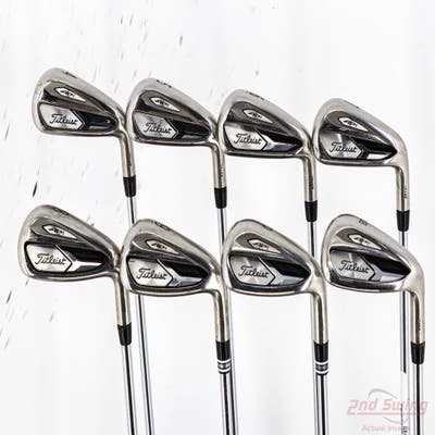 Titleist 718 AP1 Iron Set 4-PW GW True Temper AMT Red R300 Steel Regular Right Handed -3/4"