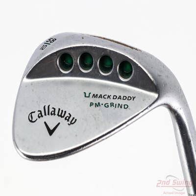 Callaway PM Grind 19 Chrome Wedge Lob LW 58° 10 Deg Bounce Stock Steel Shaft Steel Wedge Flex Right Handed 35.0in