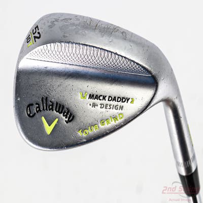 Callaway Mack Daddy 2 Tour Grind Chrome Wedge Gap GW 52° 10 Deg Bounce T Grind True Temper Dynamic Gold S300 Steel Wedge Flex Right Handed 35.5in