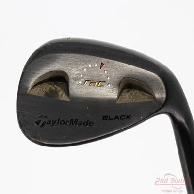 TaylorMade Rac Black Wedge Lob LW 58° 8 Deg Bounce Stock Steel Shaft Steel Wedge Flex Right Handed 36.5in